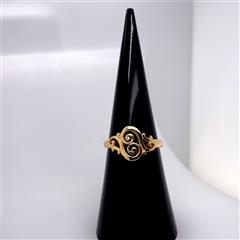 James Avery Petite Spanish Swirl 14K Yellow Gold Ring
